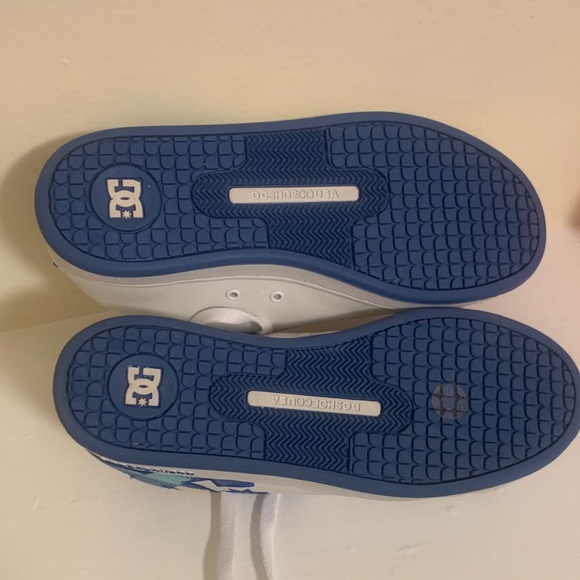 DC White and Blue Athletic Shoes - Picture 3 of 3
